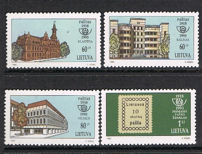 Liettua 1993 - Postimerkki 75v (4)  ++