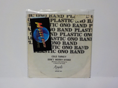 PLASTIC ONO BAND - COLD TURKEY VG+/VG RARE 7"