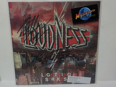 LOUDNESS - LIGHTNING STRIKES EX+/EX+ LP + NIMMARIT