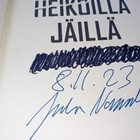 Juha Nummela  :  Heikoilla jäillä ( SIGNED  ) SIS POSTIKULU - pikkukuva 2
