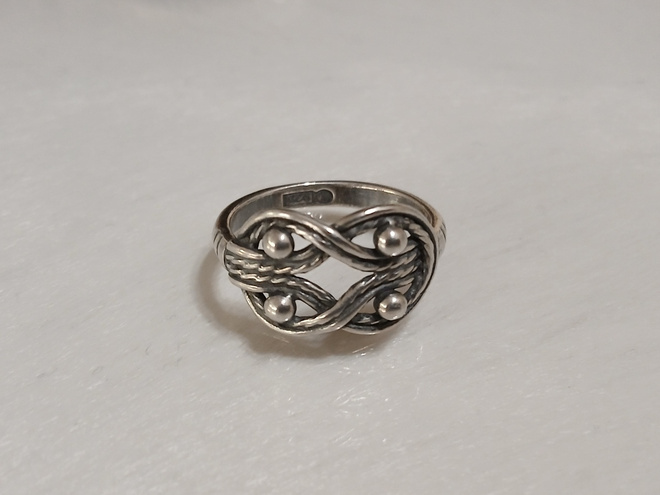 Kalevala Koru Teljänneito sormus, Hopea