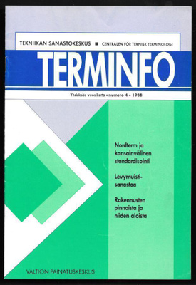 Terminfo 1988/4, 1989/ 1,3 ja 4