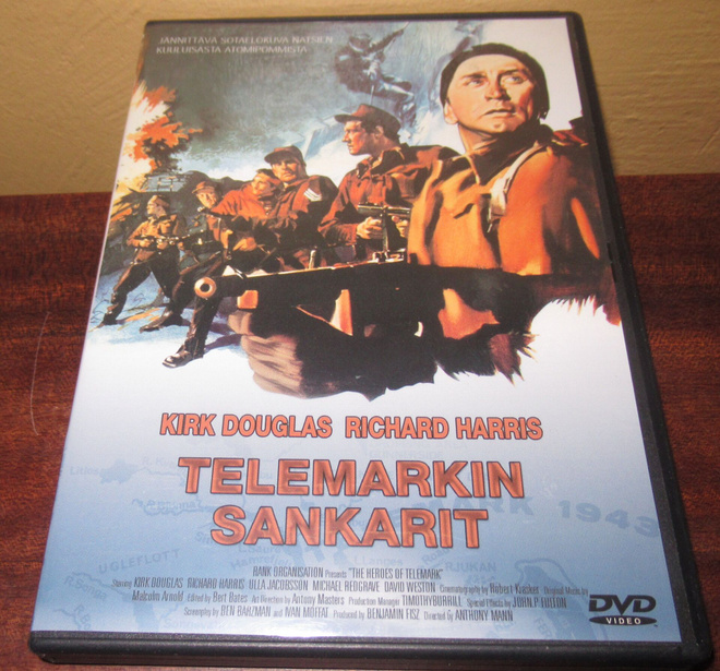 Telemarkin sankarit sotaelokuva dvd