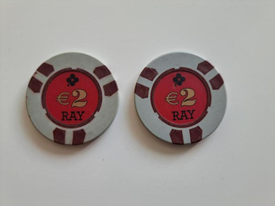 Raha-automaattiyhdistyksen (RAY) 2€ kolikot - (2 kpl)
