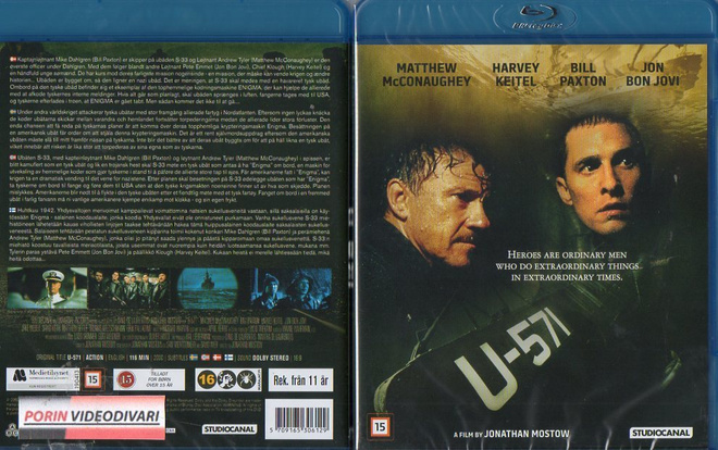 U-571	(61 900)	UUSI	-FI-	BLU-RAY	nordic,		harvey keitel	2000