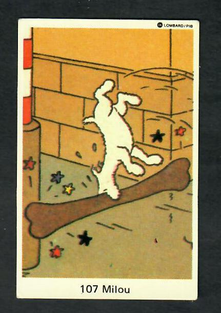 Keräilykuva - Tintin / Tintti - Milou 107