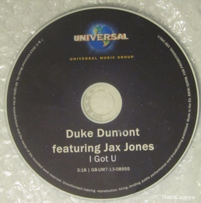 Duke Dumont Feat.  Jax Jones • I Got U PROMO CDr-Single