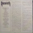 NAZARETH - GREATEST HITS - JAPAN 1976 M/M LP - pikkukuva 2