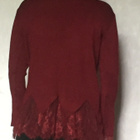 Uusi Fee Red tummanpunainen neule L/XL - pikkukuva 5