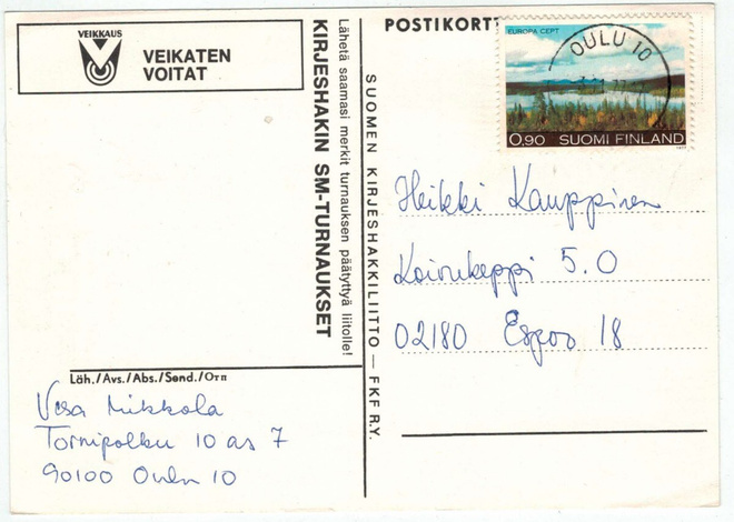 1977 Eurooppa 90p postikortti