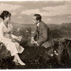 Vanha kortti, mies ja nainen, vuodelta 1921 - pikkukuva 1