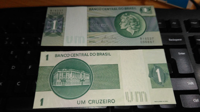 Brasilia Brazil 1 cruzeiros 1980-90 P191A UNC