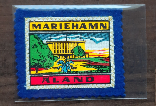 Mariehamn Åland vintage kangasmerkki