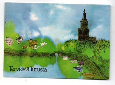 Turku:: Kirkko ym ( Kaj Kuusiston maalaus)