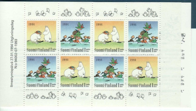 MUUMI 1994 Vihko 8 x1 Lk merkki