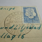 1952 Hki XV olympialaiset 21.7. kortti Ruotsiin - pikkukuva 1