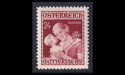 Itävalta 638 ** Äitienpäivä (1937)