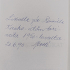 Matti Nuutila : Punaiset kukat (signeerattu, tekijän omiste) - pikkukuva 3