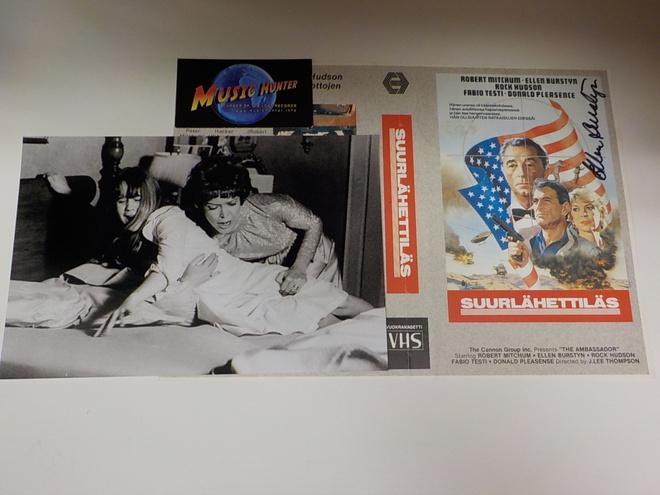 ELLEN BURSTYN NIMIKIRJOITUS SUURLÄHETTILÄS-VHS-KANNESSA