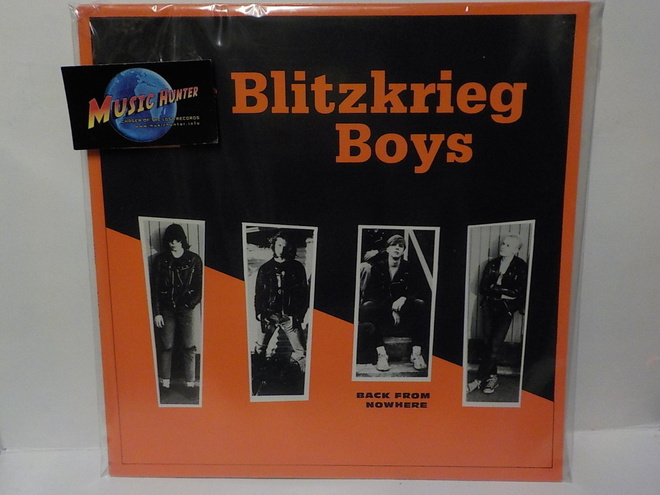 THE BLITZKRIEG BOYS  BACK FROM NOWHERE M-/M- LP orange vinyl