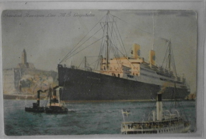m/s Gripsholm, Swedish American Line, väripk, ei p.