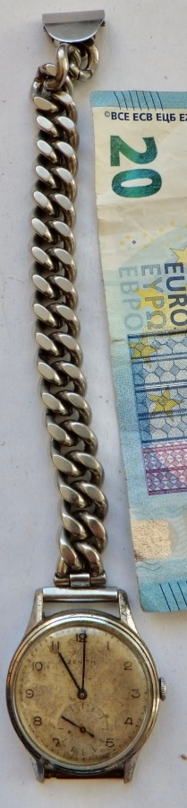 VANHA Kello Zenith Sotilaskäyttöön? Sveitsi KOMEALLA Ketjull