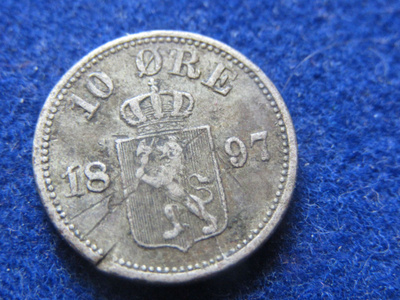 10 öre 1897. Norja- Norway