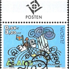 Ål 2001 Eurooppa-merkki 3,20 mk välilöpari logo EPL LaPe 191 - pikkukuva 1