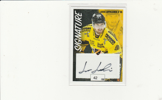 2022/23 Cardset Signature Lasse Lappalainen , Kalpa