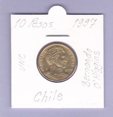 Chile 10 Pesos v.1997 KM#228.2
