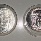 Hopearahat Paasikivi 1970 10 mk ja Kekkonen 1981 50 mk - pikkukuva 1