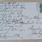 Sievät pikkuleidit tuovat onnittelukukat ja kortin, p. 1917 - pikkukuva 2