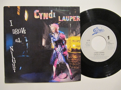 Cyndi Lauper  I Drove All Night  7" sinkku