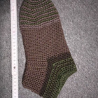 Alina´s Handmade virkatut tossut ruskea vihreä - pikkukuva 2