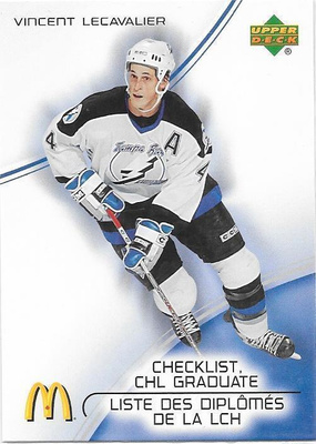 2005-06 McDonald`s Upper Deck #CG4 Vincent LeCavalier TBL