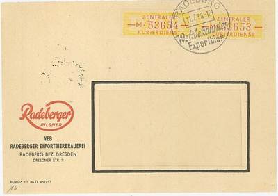 DDR Verwaltungspost Mi 16 2 kpl kirjeellä