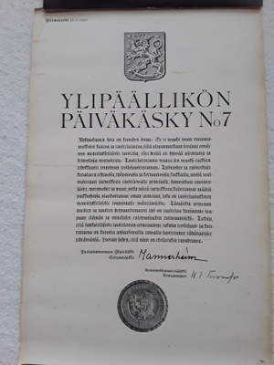 Ylipäällikön päiväkäsky