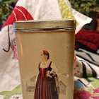 Sokeria vintage peltipurkki aihe kansallispuvut - pikkukuva 4