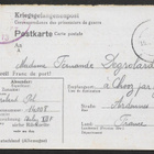 Sotavankikortti Saksasta Ranskaan 21.11.1943 - pikkukuva 1
