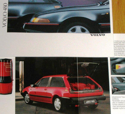 1989 Volvo 480 esite - 34 sivua - suomalainen