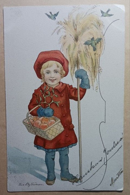 Lisa Lindberg-Fröman: Lapsi ja lintulyhde, p. 1903