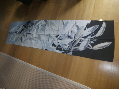 Marja Kurki kaulaliina silkkiä 170+42cm UUSI ja HIENO