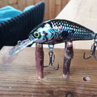 Salmo  Floating Hornet 4 Black Silver Shad - pikkukuva 2