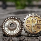 Hopeinen ruuvimerkki. 813H. Halkaisija - 13 mm. hyväkuntoine - pikkukuva 3