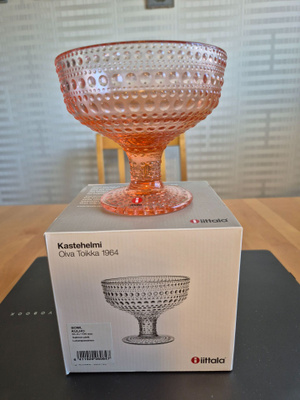Kastehelmi kulho 35 cl, Lohenpunainen