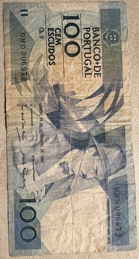 Portugalin 100 Escudos  1988