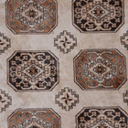 Matto 132 x 182 ohut beige ruskea kuvioitu - pikkukuva 4