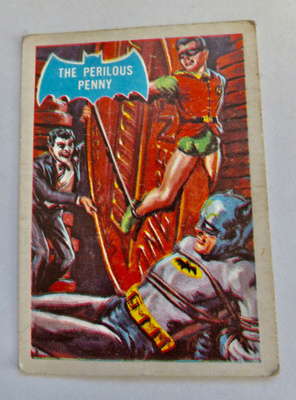 VANHA Keräilykortti Batman N 43B The Perilous Penny 1966