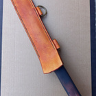 Seax-mallinen iso puukko ja nahkatuppi - pikkukuva 3