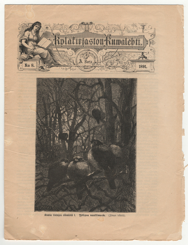 Kyläkirjaston kuwalehti. A-sarja 8/1891